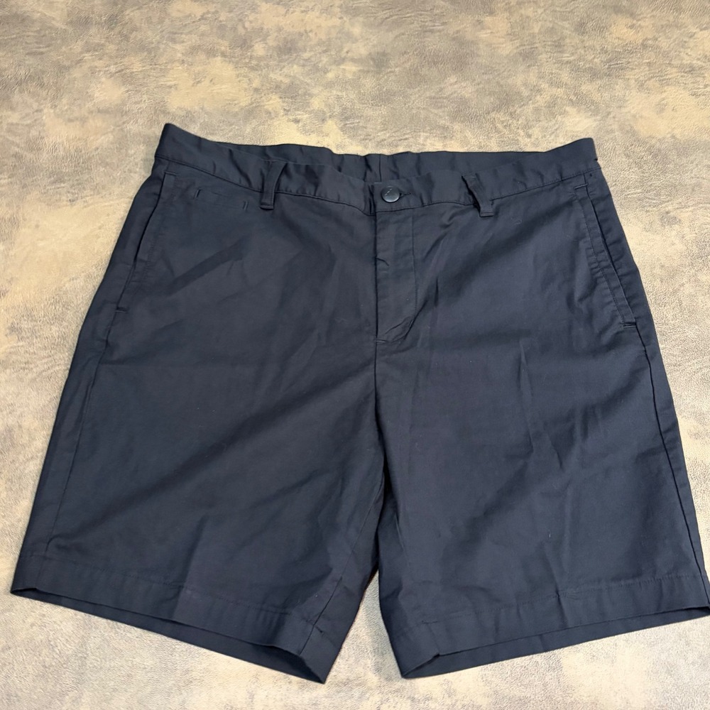 Adidas Golf Shorts Mens 36x7.5 Black Flat Front Performance IT6757